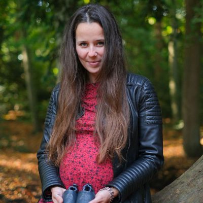 Zwangerschapsshoot in het bos