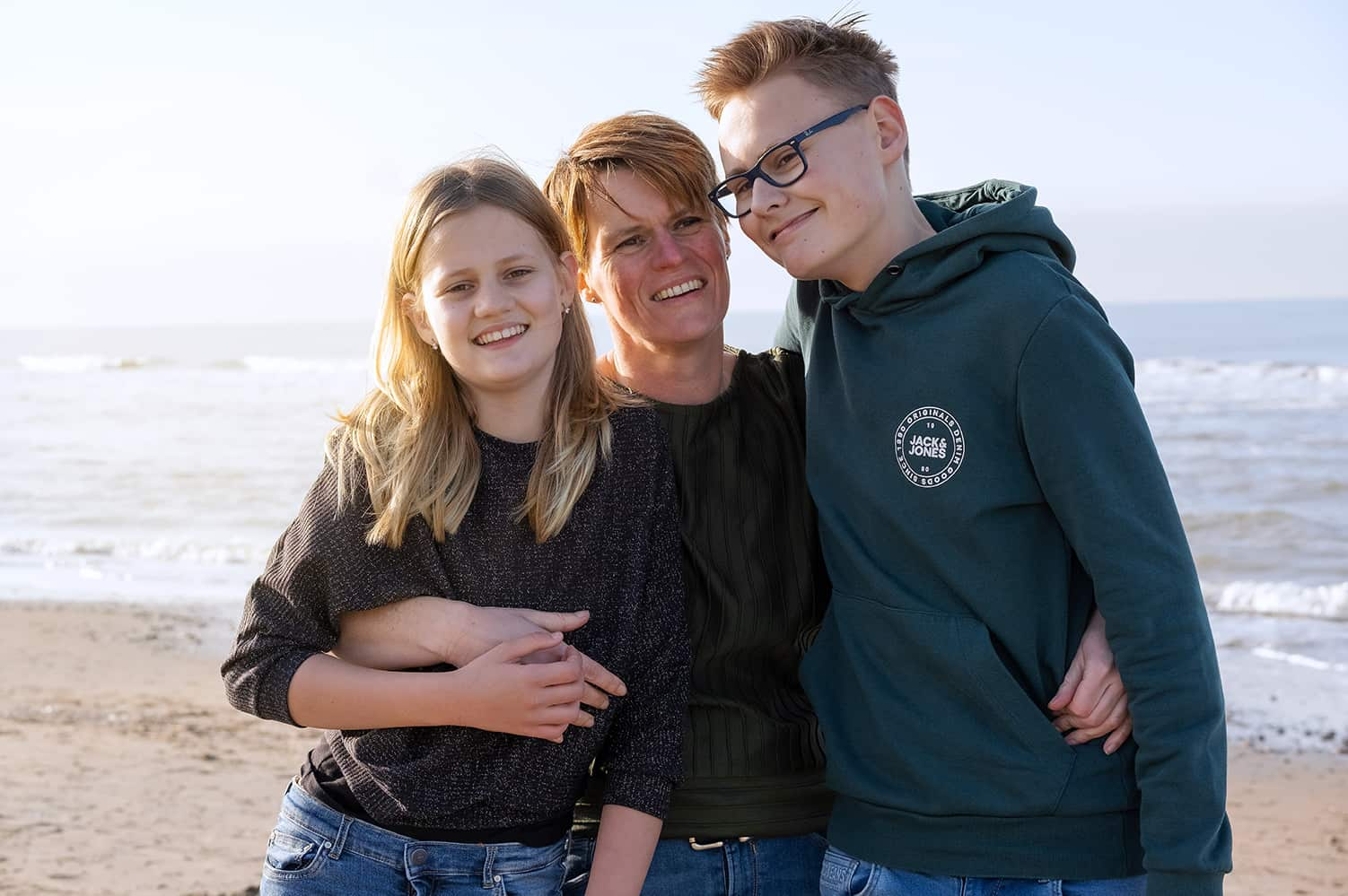 Familieshoot op het strand